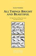 All Things Bright and Beautiful SA choral sheet music cover